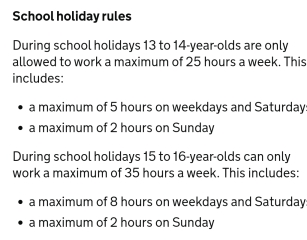 To expect more than £4.50/h for a 15 year old?