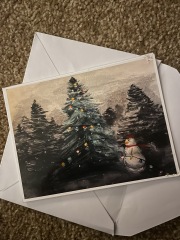 Can I show you my daughters lovely Christmas card…