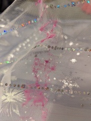Help getting slim out of princess dress...