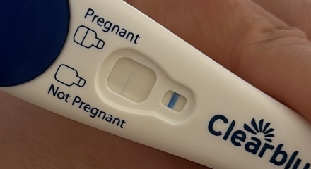 Clear blue test. Evap line or positive