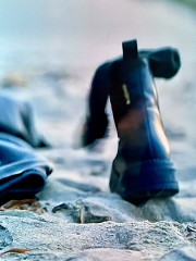 Ashley Jensen's boots in Shetland