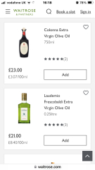 Balsamic vinegar/Extra Virgin Olive Oil