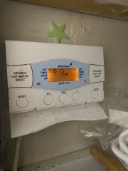 Hot water really hot and bathroom radiator randomly coming on (with pics)