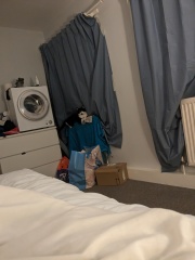 To cry? Cat pissed on the bed while I was sleeping!