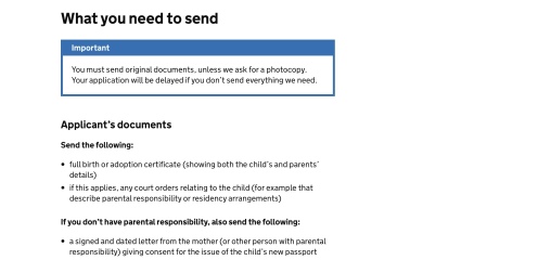 child first passport - parents documents needed?