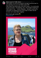 Eddie Izzard not successful in becoming Labour candidate