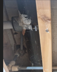 Cast iron drainpipe removal