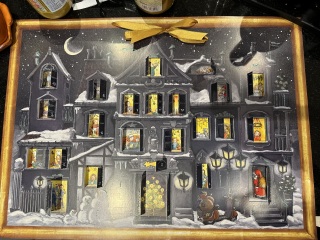 Picture advent calendars that add to the scene rather than have random pictures behind the doors