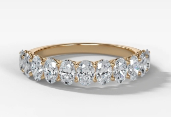 What looks good with an oval diamond ring?