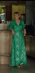 Patsy Kensit green dress: Death in Paradise