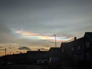 Did you see the pearl clouds today?