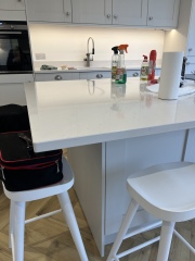 Damaged new quartz worktops 😭😭😭