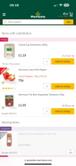 And so the Christmas food shop substitution start…