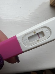 Clear blue test. Evap line or positive