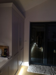 Has anyone got curtains on one side of bifold windows.