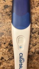 Has anyone got this thin blue line on clear-blue and was pregnant?