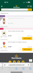 And so the Christmas food shop substitution start…