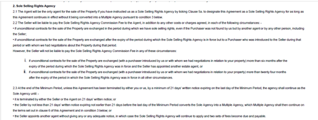 Estate Agent contract - any red flags?
