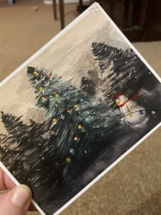 Can I show you my daughters lovely Christmas card…