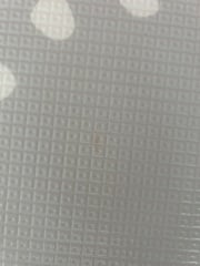 Mysterious pink marks on polyutherene mat?