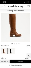 Knee high boots with a heel, 70s style