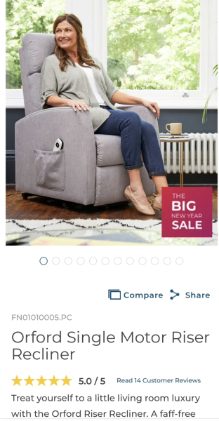 Rise and recliner chair that isn't butt-ugly