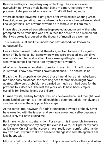 Thank you: Debbie Hayton in the Mail