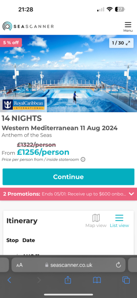 Cruise Holiday advice