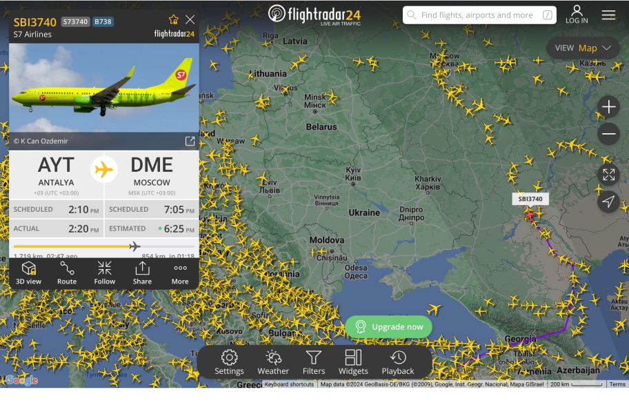 Flightradar Storm Isha part 2