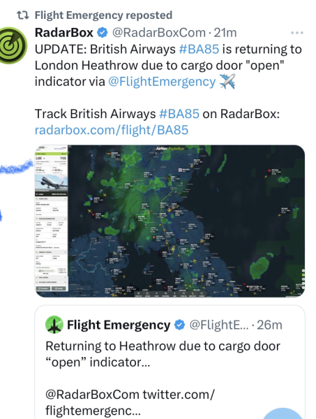 Flightradar Storm Isha part 2