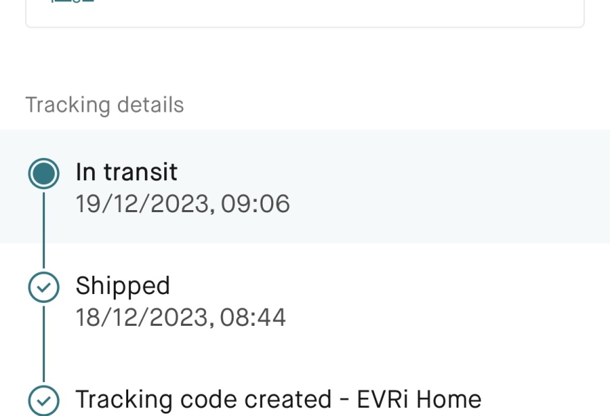 Vinted buy , got a fee to pay grey card through the door !