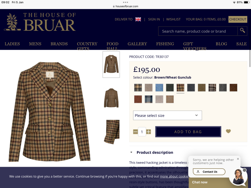 Claudia Winkleman's tweed jacket.
