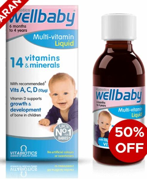 Wellbaby multivitamin liquid for 1 year old