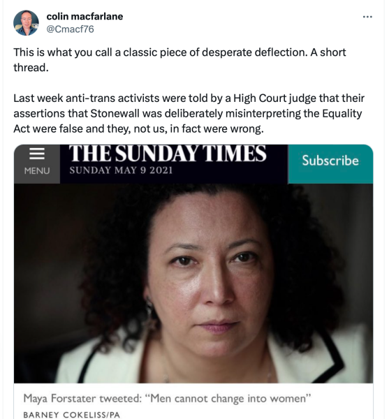 Another GC employment tribunal. Roz Adams vs Edinburgh Rape Crisis Centre #2