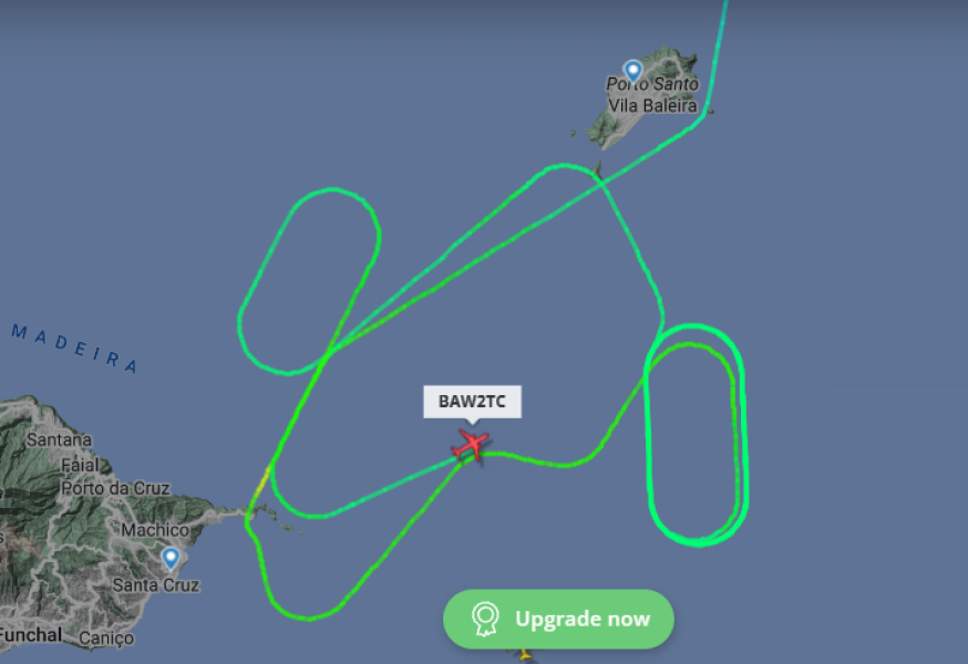 Flightradar - some poor passengers really aren't landing at Madeira at the moment