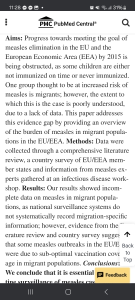 To think there shouldn't be measles outbreaks?