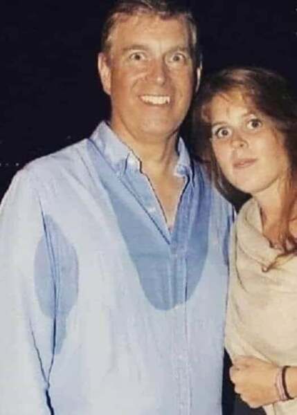 What’s Prince Andrew doing in the picture?