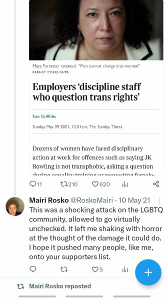 Another GC employment tribunal. Roz Adams vs Edinburgh Rape Crisis Centre #2