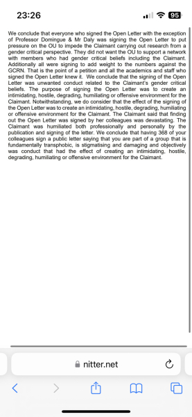 Prof Jo Phoenix vs The OU - Employment Tribunal Thread 8