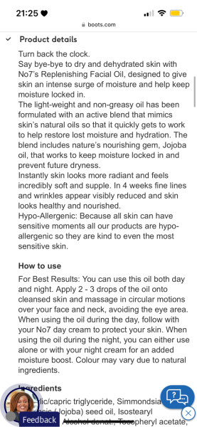 No 7 skincare products