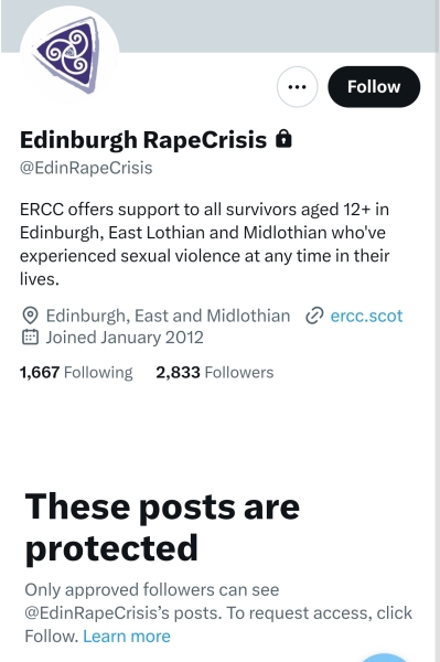 Another GC employment tribunal. Roz Adams vs Edinburgh Rape Crisis Centre #2