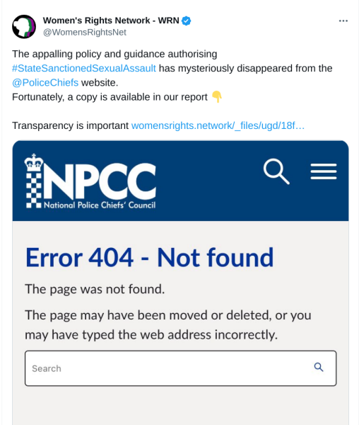 “Transwomen should be able to strip search women if they have a GRC”