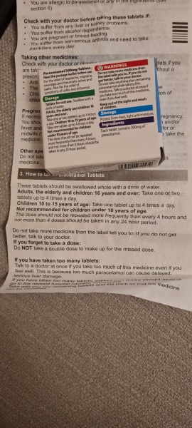 Paracetamol flavours