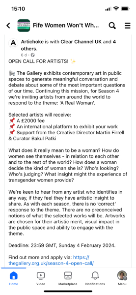 Dundee Women's Festival is trying to ban the wrong kind of women