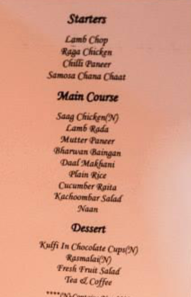 What would be your ideal wedding breakfast meal?