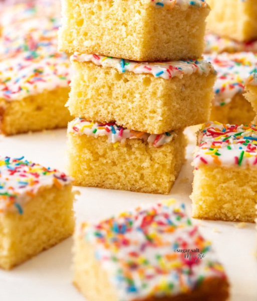 Tray bake: not chocolate, apple, coffee, carrot or lemon drizzle
