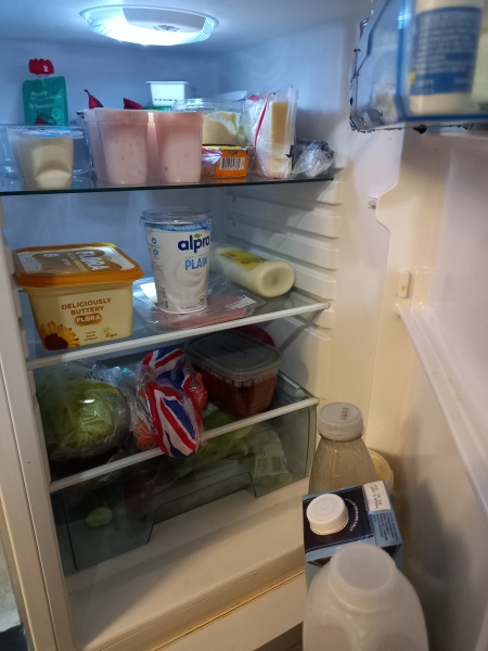 To ask you to show me your fridge?