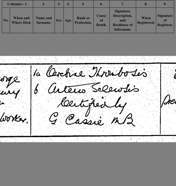 Help deciphering cause of death