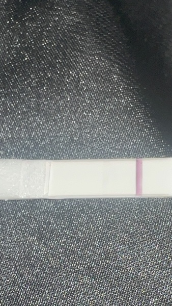 Very very faint positive or evaporation line