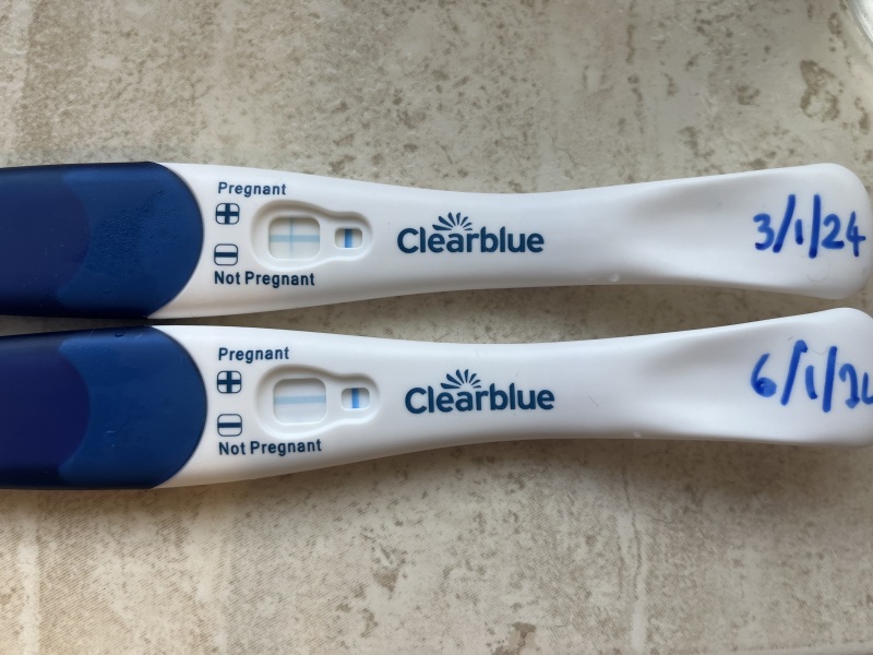 Faint positive Clear Blue